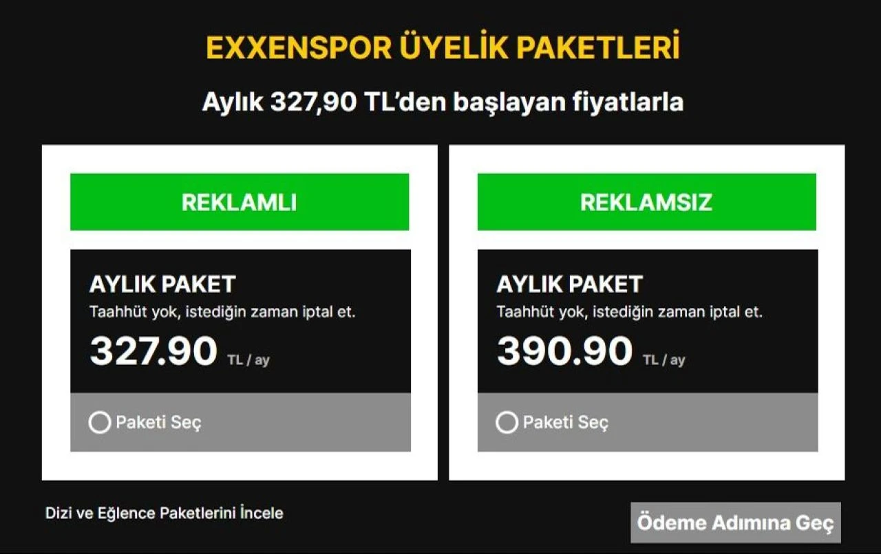 Exxen zammı sonrası reklamsız paket 223,90 TL'ye çıktı - 3. Resim