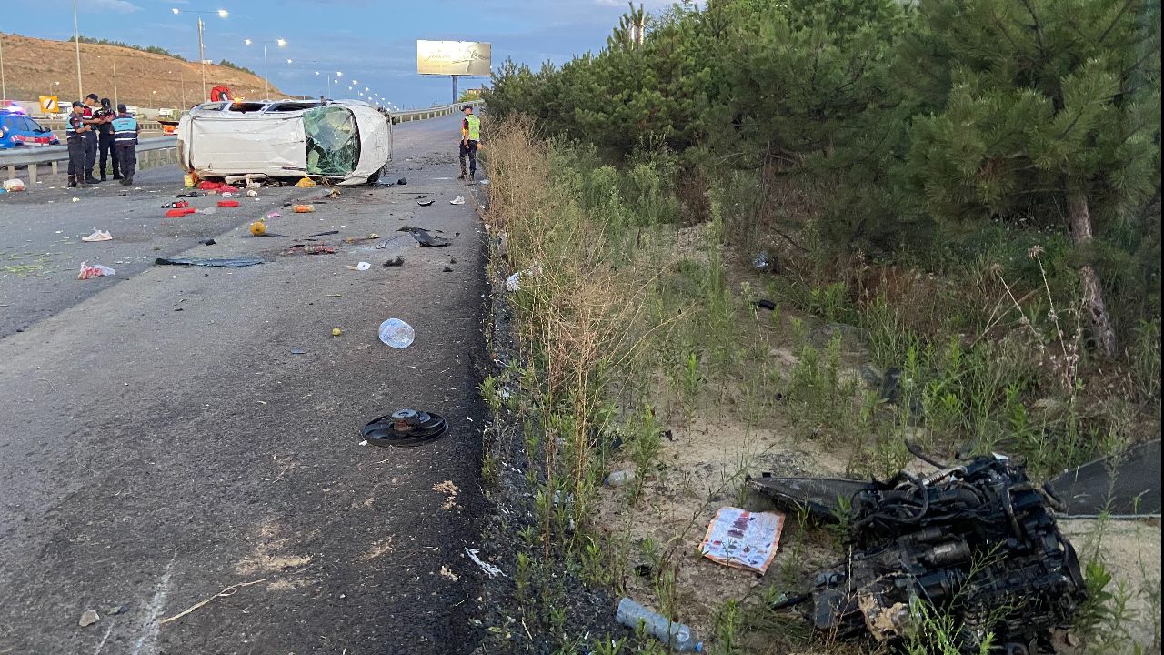 Kuzey Marmara Otoyolu’nda feci kaza: Ölü ve yaralılar var