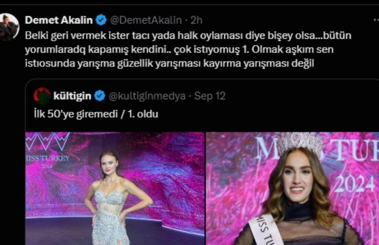 Demet Akalın, Miss Turkey birincisi İdil Bilgen hakkında konuştu! "Belki vermek ister tacı"