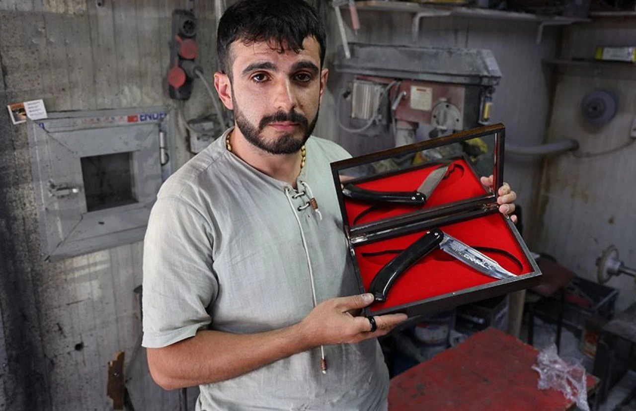 Görenler hayran kalıyor, fiyatı 70 bin TL! Bu bıçağın yapımı 7 ay sürdü