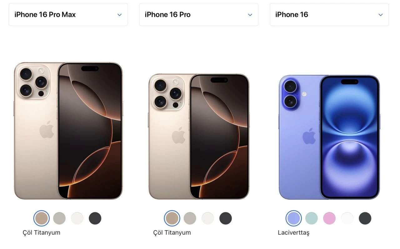 iPhone 16 ve 16 Pro Max, Türkiye'de ön siparişe açıldı: İşte Türkiye fiyatları
