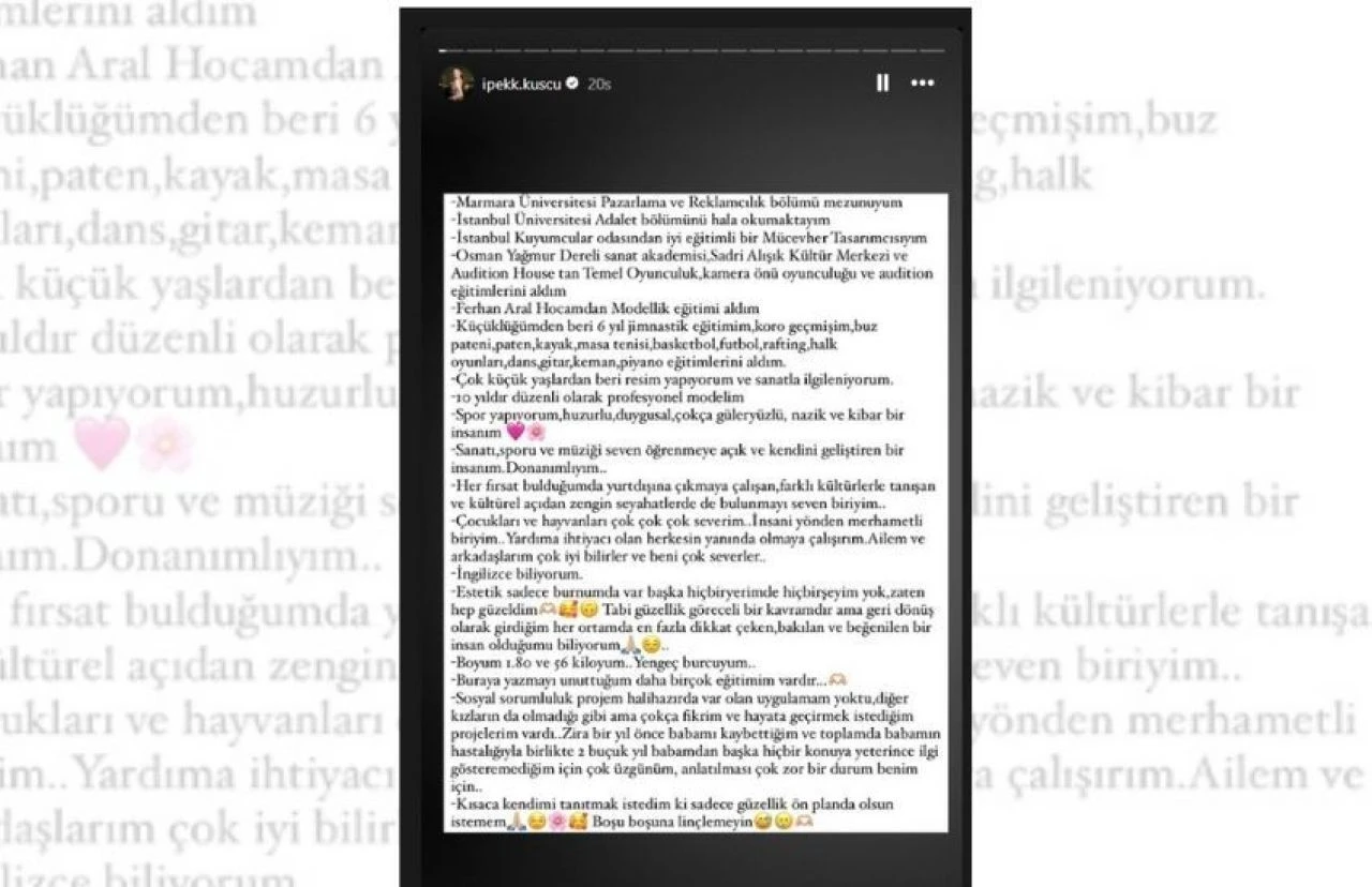 Miss Turkey'de ilk 20'ye giremedi ama en çok o konuşuldu! İpek Kuşçu iddialı konuştu - 1. Resim
