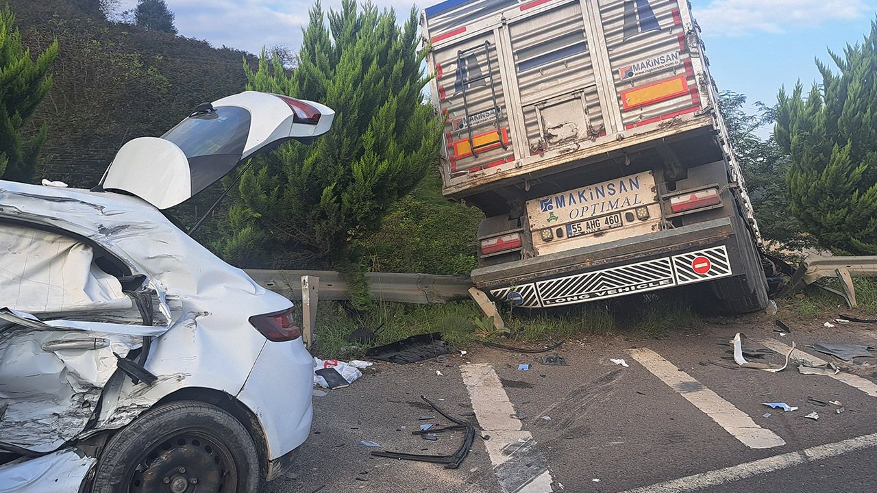 Ordu&#039;da zincirleme kaza: 1&#039;i ağır 5 yaralı