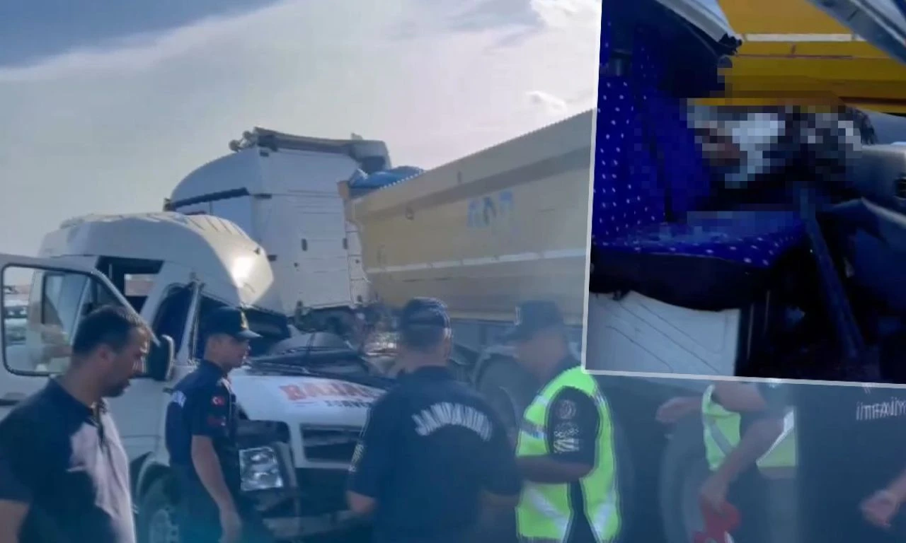 Adana'da feci kaza! Tır ile servis minibüsü çarpıştı: 4 ölü, 7 yaralı