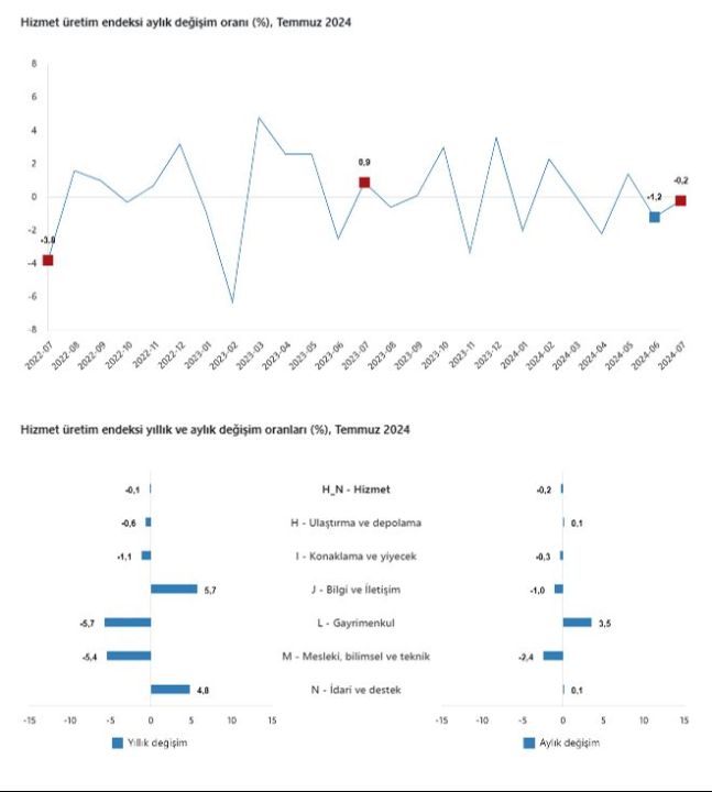 Hizmet üretim endeksi azaldı! En fazla gerileme gayrimenkul hizmetlerinde - 2. Resim