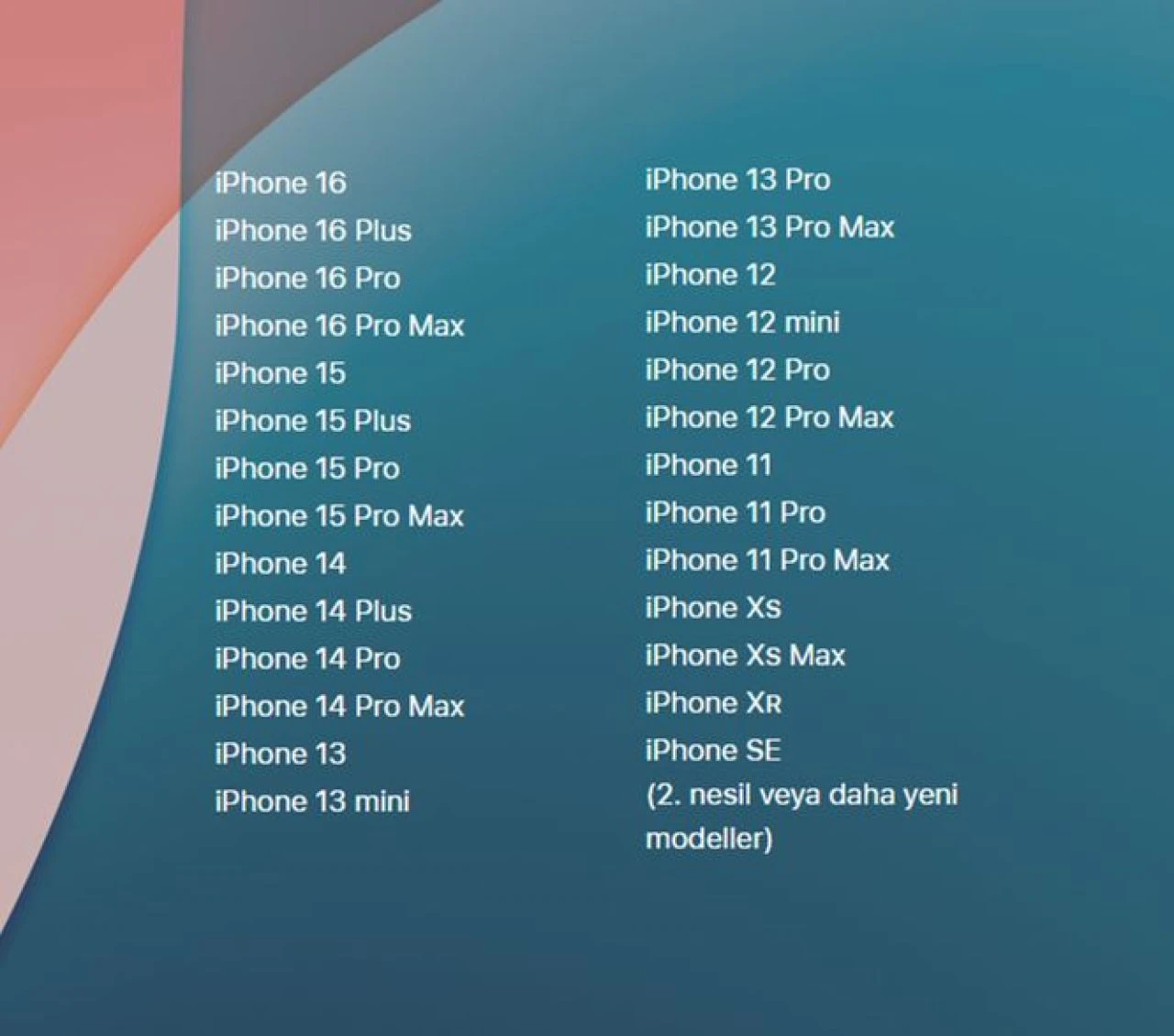 iPhone XR ve üstü cihazlara gelecek olan iOS 18 bugün saat 20.00'de çıkacak - 2. Resim