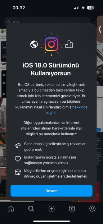 'Instagram ücretli oluyor' diye düşündürten gelişme: iOS 18 bildirimi kullanıcıları endişelendirdi - 1. Resim