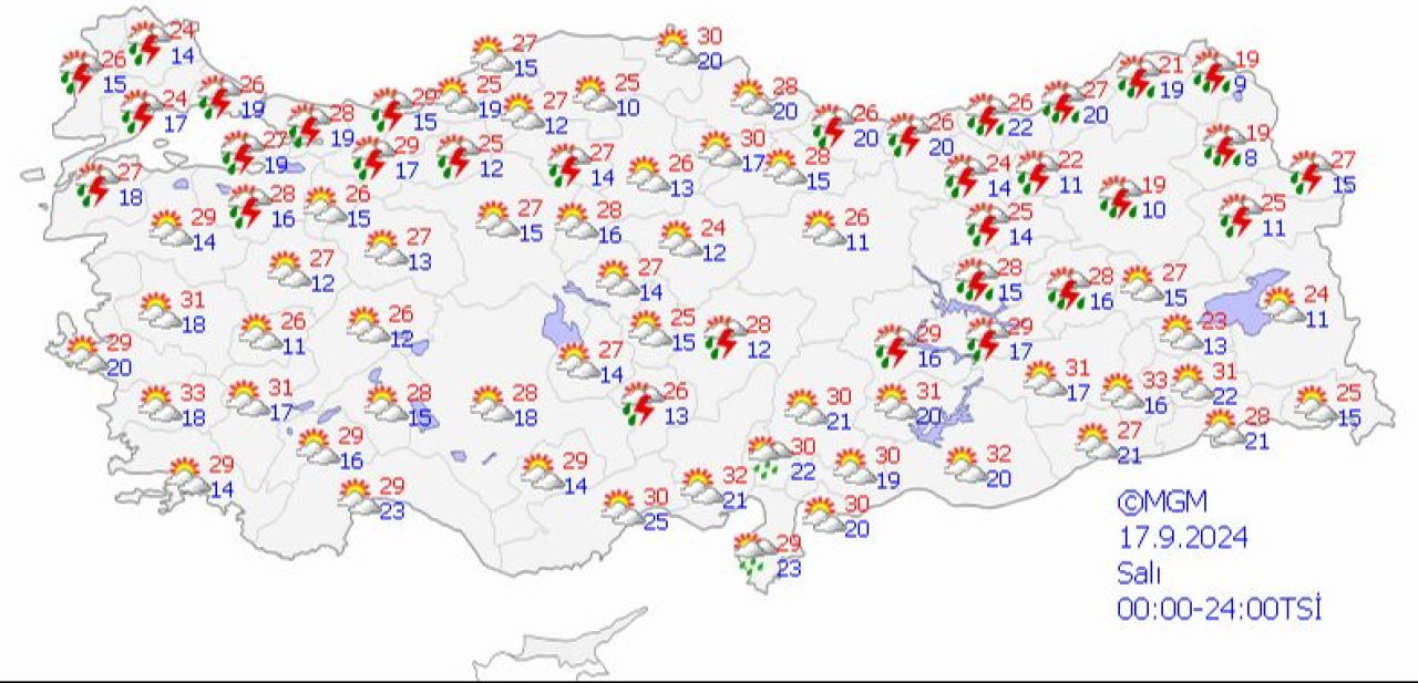 Meteoroloji'den uyarı üstüne uyarı: 2 ilde turuncu, 1 ilde sarı alarm! İşte 17 Eylül 2024 hava durumu raporu - 2. Resim