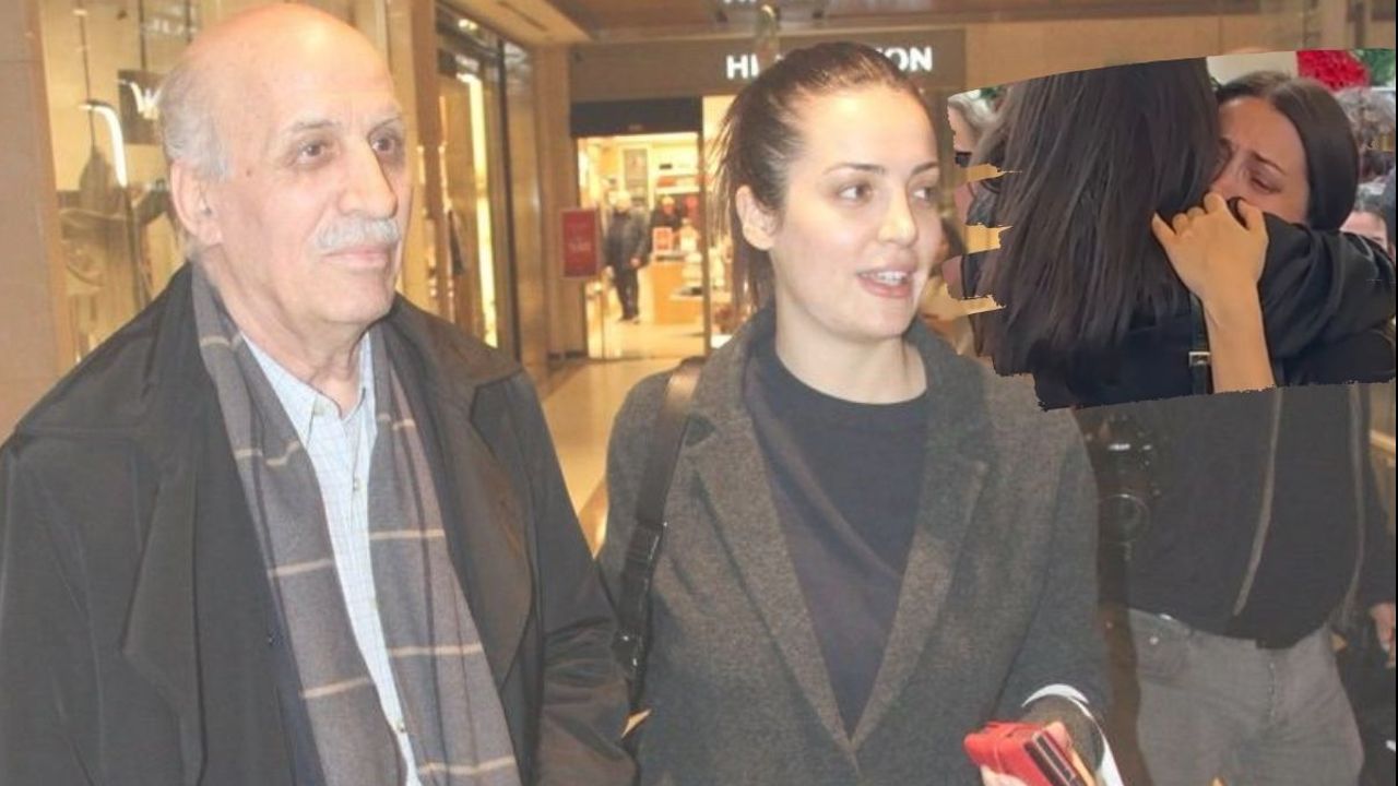 İrem Sak, Birce Akalay'ın omzunda ağladı! Babasına gözyaşları içinde veda etti