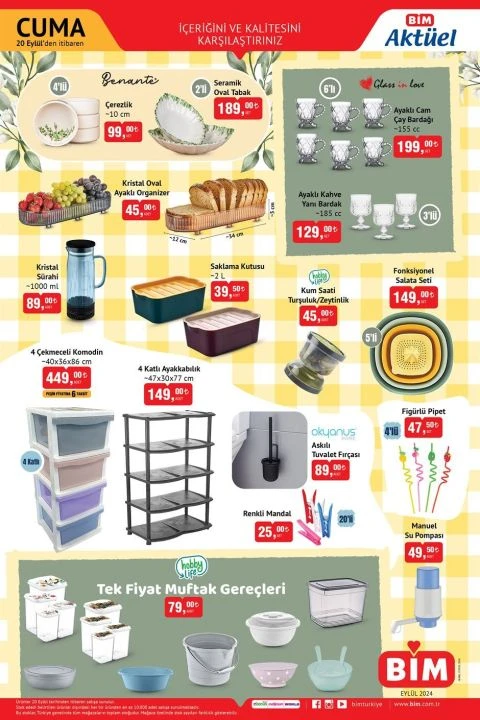 BİM 20 Eylül kataloğu Rivero 125 cc motosiklet, buharlı temizleme cihazı, akülü vidalama seti ve saça boncuk takma seti yer alıyor