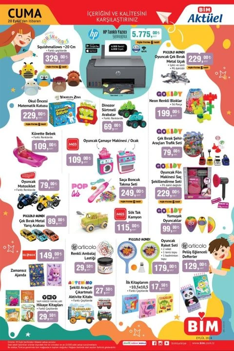 BİM 20 Eylül kataloğu Rivero 125 cc motosiklet, buharlı temizleme cihazı, akülü vidalama seti ve saça boncuk takma seti yer alıyor
