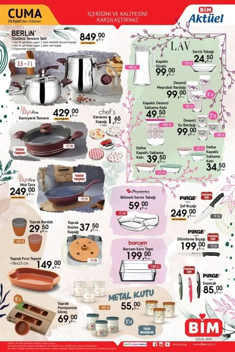 BİM 20 Eylül kataloğu Rivero 125 cc motosiklet, buharlı temizleme cihazı, akülü vidalama seti ve saça boncuk takma seti yer alıyor