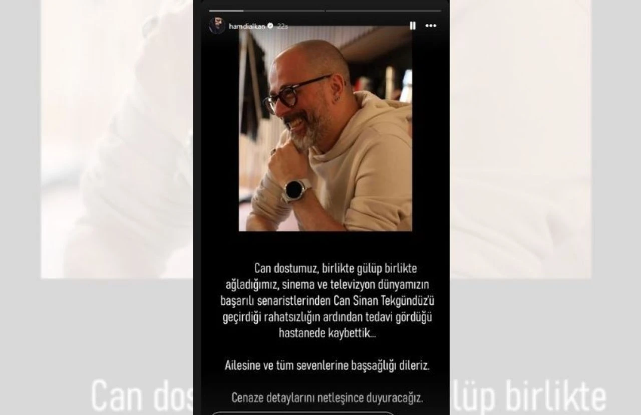 Dizi dünyasını kahreden ölüm! Senarist Can Sinan Tekgündüz hayatını kaybetti, acı haberi Hamdi Alkan duyurdu - 2. Resim
