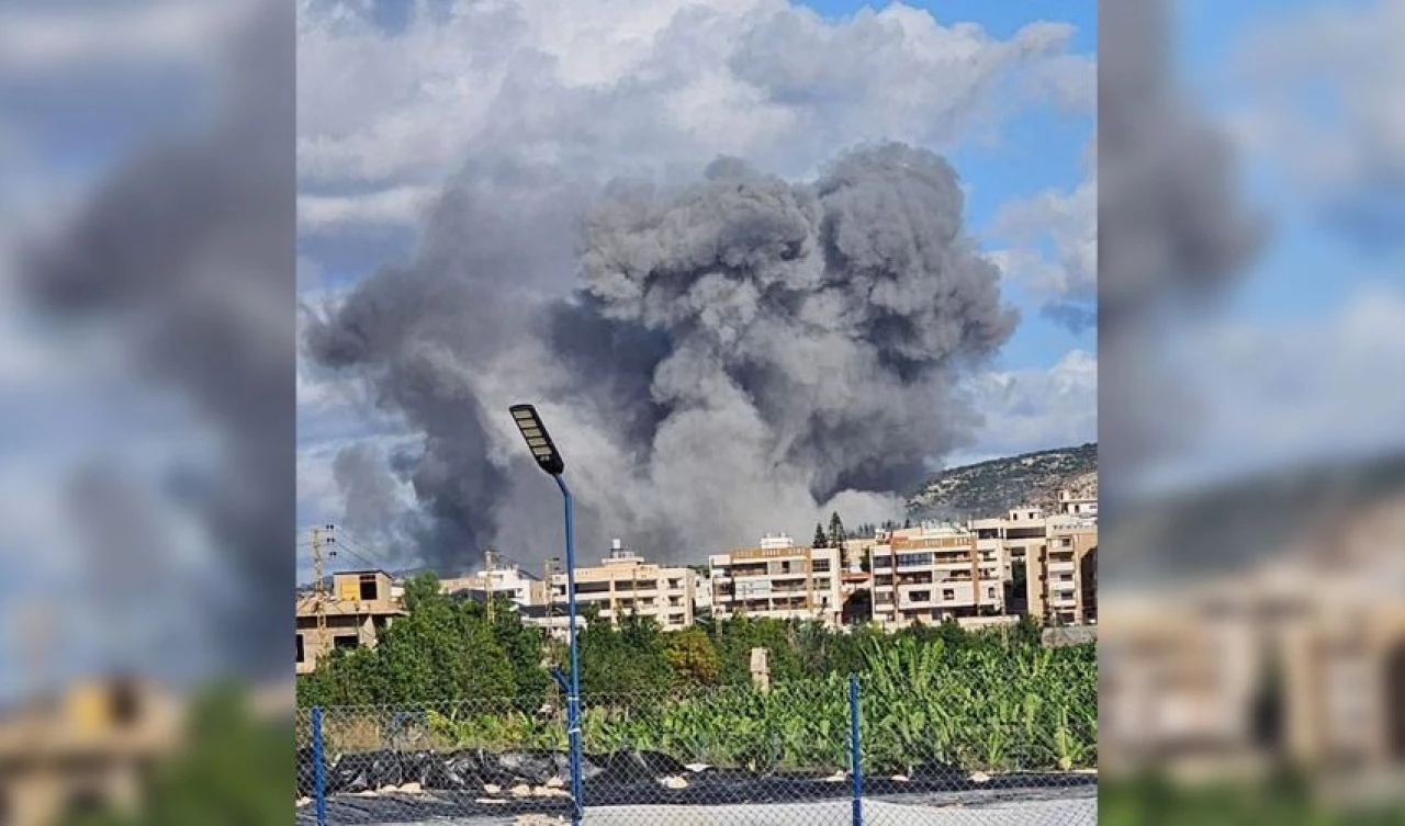 Savaşta yeni aşama! Nasrallah'ın konuşmasına dakikalar kala başladı: İsrail'den Lübnan'a hava saldırısı - 6. Resim