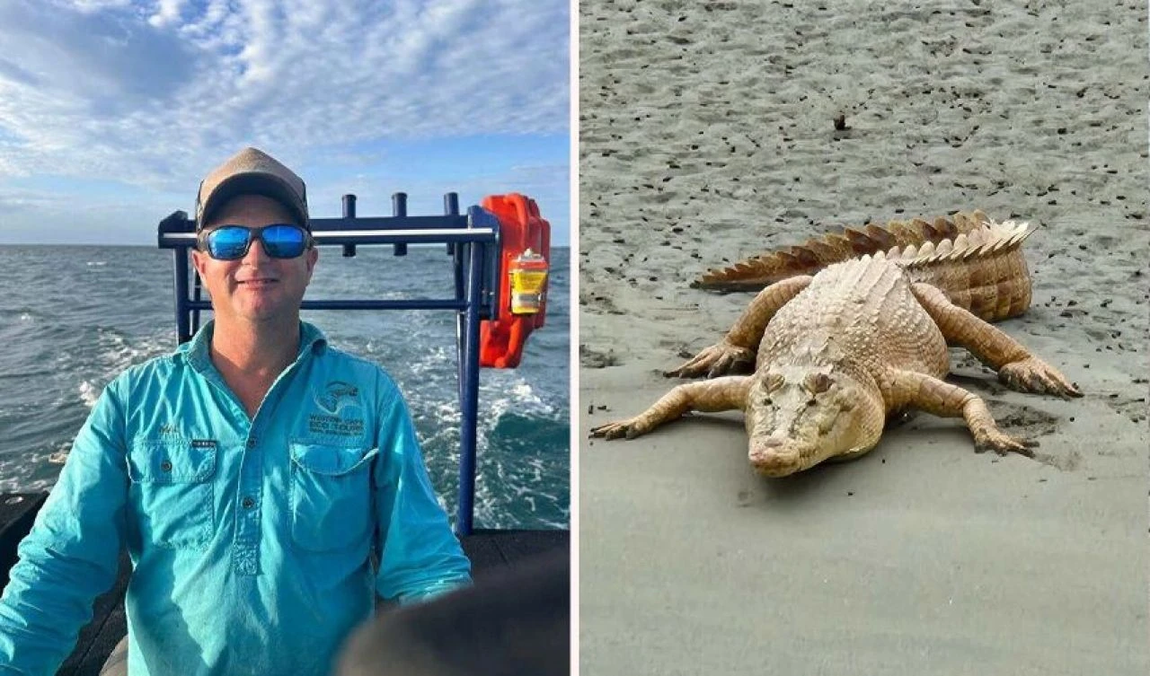 Yaşam alanı sır gibi saklanıyordu! Mutasyon geçirmiş altın canavarı turistler fark etti - 1. Resim