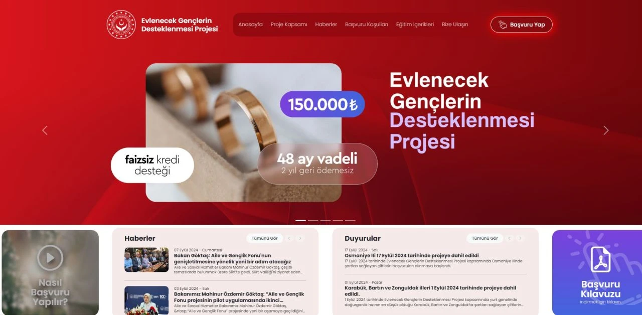 Evlilik kredisi için özel internet sitesi! Evlenecek gençler 150 bin TL faizsiz krediye daha hızlı ulaşacak - 2. Resim