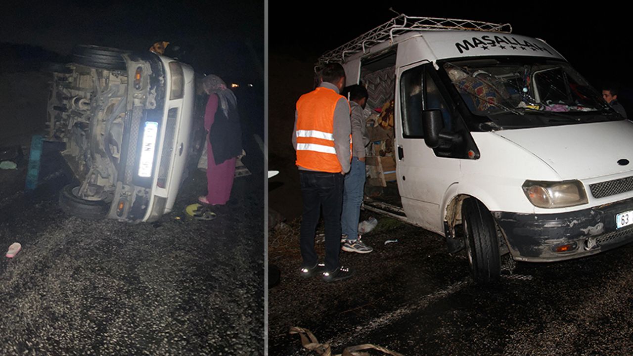 Konya&#039;da işçileri taşıyan minibüs devrildi: Çok sayıda yaralı var