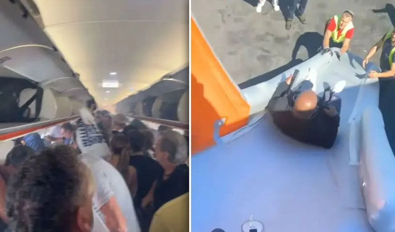Uçak kabinini bir anda duman kapladı! 236 yolcu bomba paniğiyle kaçıştı, gerçek ortaya çıktı - 1. Resim