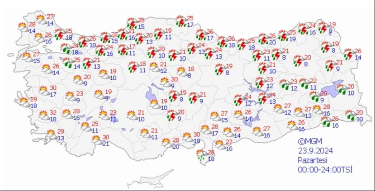 Meteoroloji'den 2 ile turuncu 5 ile sarı kodlu uyarı geldi! Yeni haftada hava durumuna dikkat