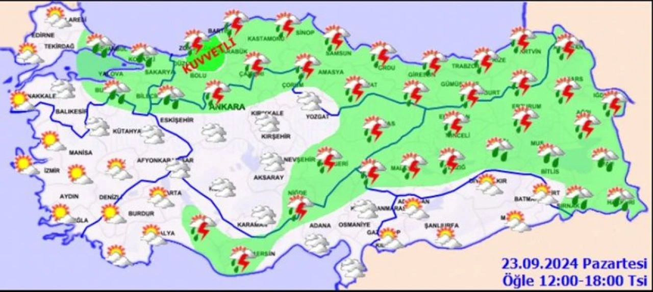 Meteoroloji'den 2 ile turuncu 5 ile sarı kodlu uyarı geldi! Yeni haftada hava durumuna dikkat