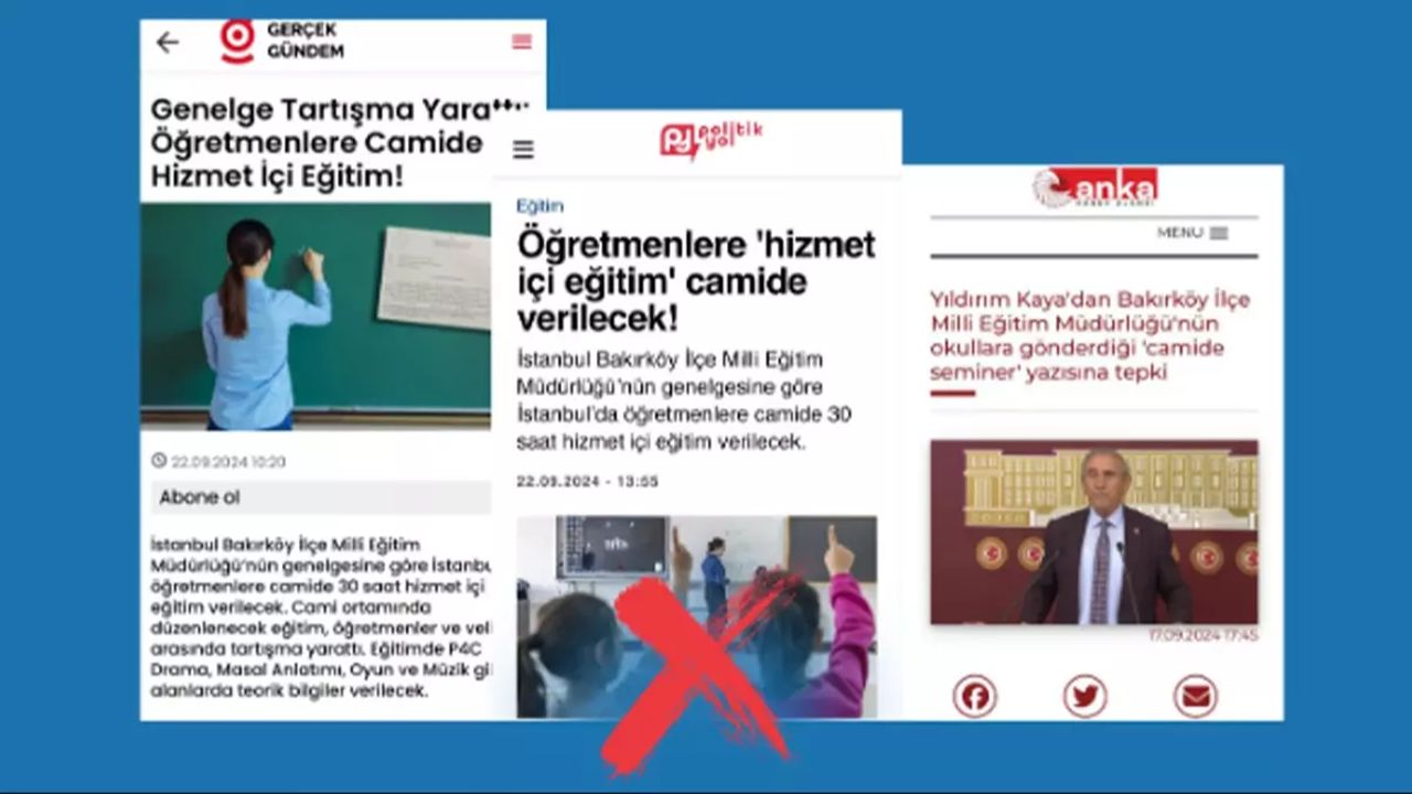 'Öğretmenlere camide seminer verilecek' iddiasına yalanlama - Gündem