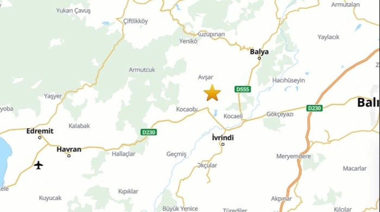 Son dakika | Balıkesir'de deprem oldu! Çevre illerden hissedildi - 1. Resim