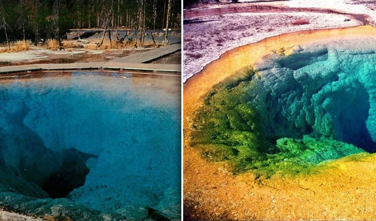 Turistler parayla bu hale getirdi! Berrak su renk cümbüşüne dönüştü