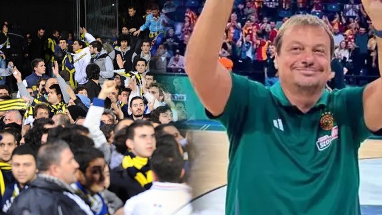 Ergin Ataman&#039;dan Fenerbahçe&#039;ye derbi göndermesi! El işareti yaptı