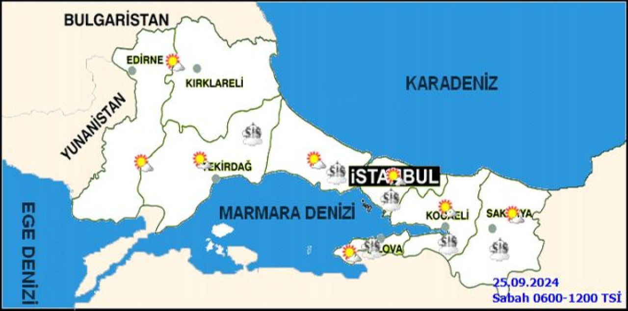 Meteoroloji 25 Eylül hava durumu raporu yayımlandı! Sis ve pus geliyor - 2. Resim