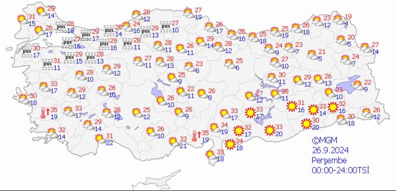 Meteoroloji saat verip uyardı: Göz gözü görmeyecek! İşte 26 Eylül 2024 hava durumu raporu - 2. Resim