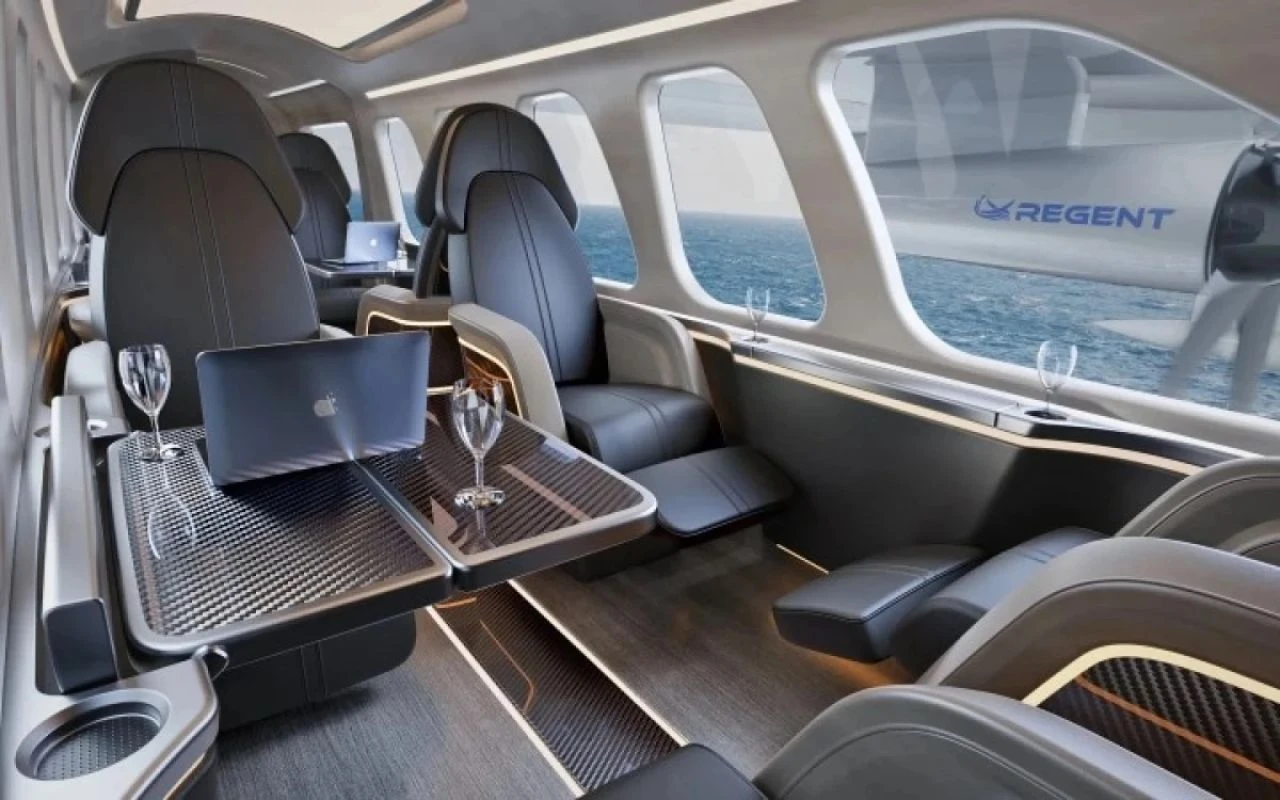 Elektrikli araç Viceroy Seaglider, suyun üzerinde uçarak seyahat etmeyi sağlıyor - 1. Resim