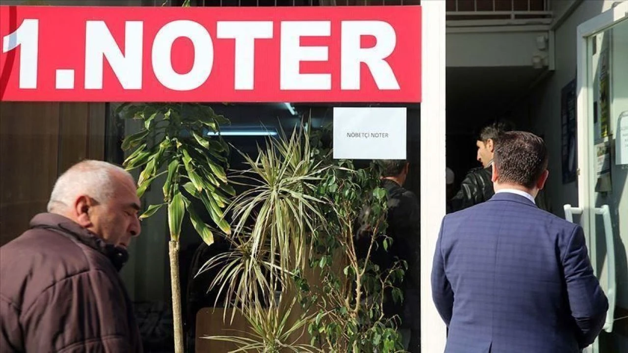 Nöbetçi noterler cumartesi günü 09.00 ile 16.00 aralığında çalışıyor