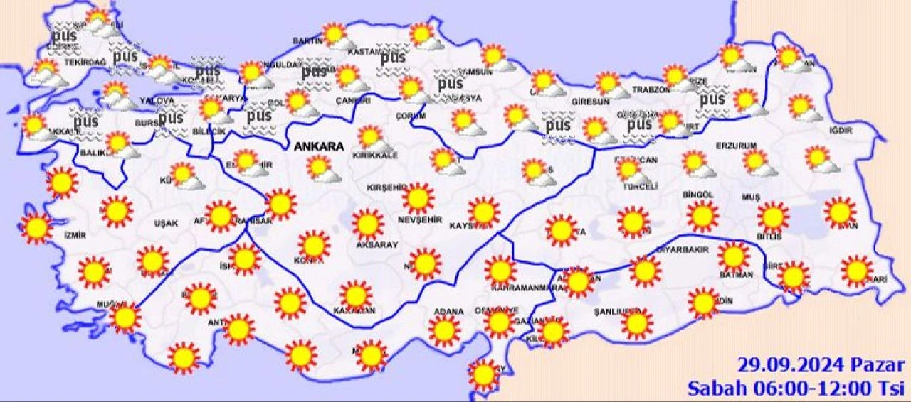 Şiddetli yağmur alarmı: Meteoroloji saat verdi! İşte 29 Eylül hava durumu raporu - 1. Resim