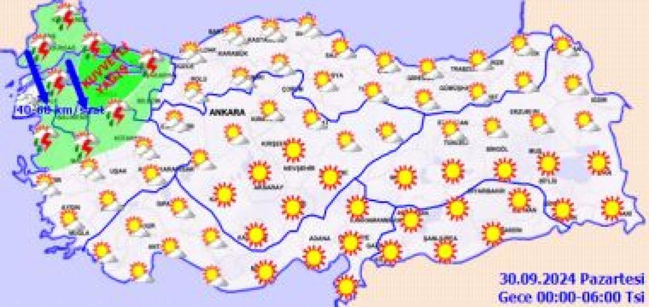 Şiddetli yağmur alarmı: Meteoroloji saat verdi! İşte 29 Eylül hava durumu raporu - 4. Resim