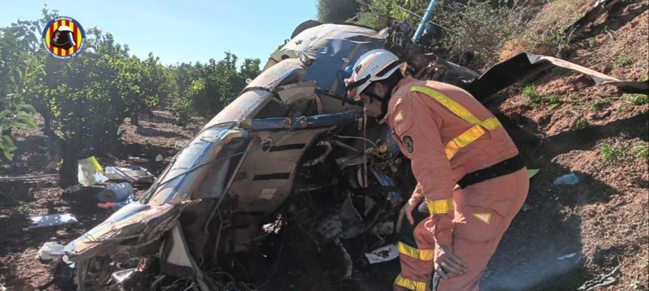 Gerilim hattını helikopterle denetlerken hayatlarından oldular! İspanya'da feci kaza - 4. Resim