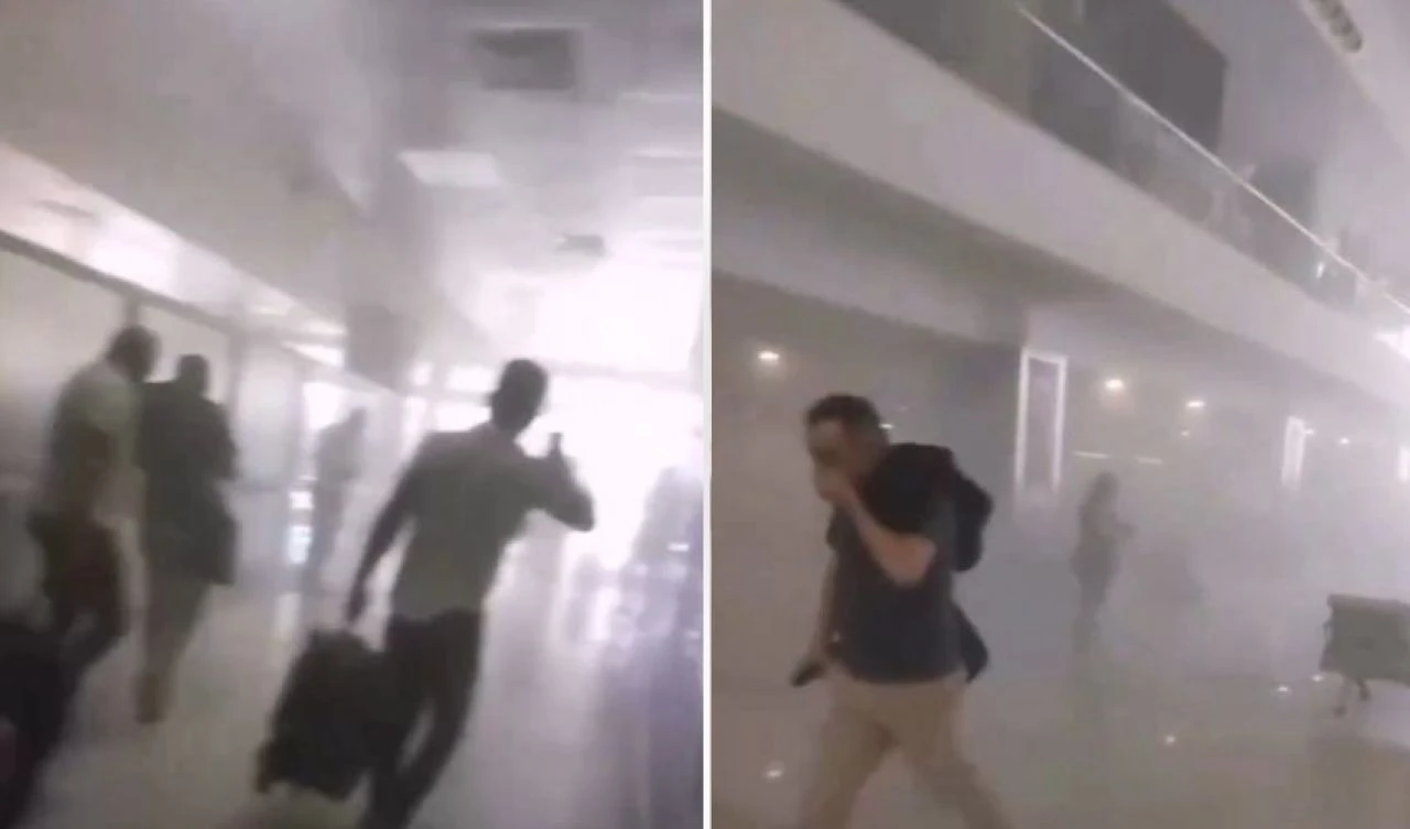 Van Ferit Melen Havalimanı'nda yangın! Uçak seferleri durduruldu