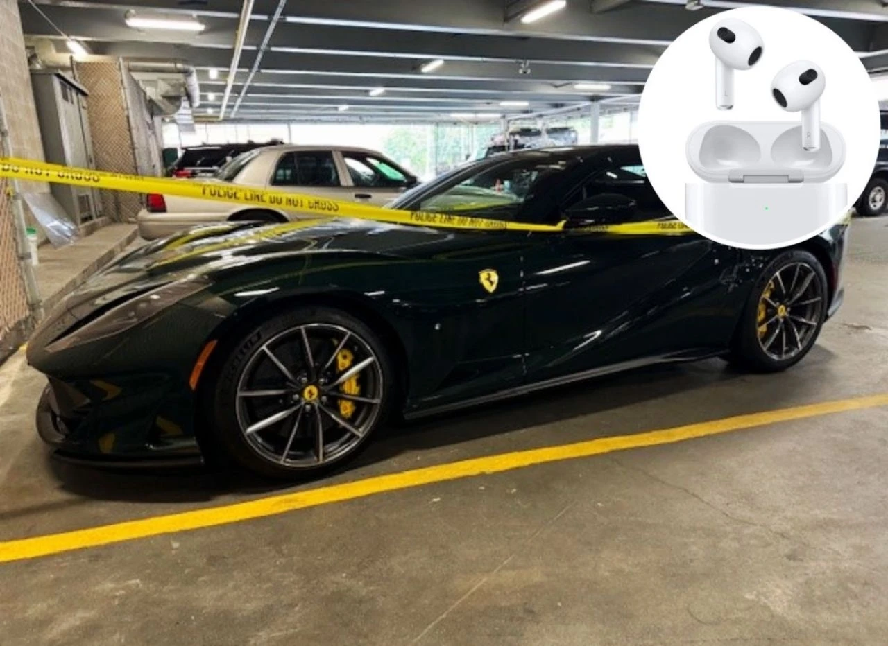 Çalınan Ferrari, akla hayale gelmeyecek bir yöntemle bulundu