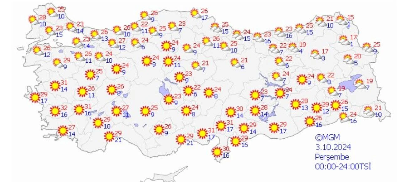 Meteoroloji yeni uyarı haritasını yayımladı: Bu gece birden değişecek! Hava durumuna bakmadan çıkmayın! - 1. Resim