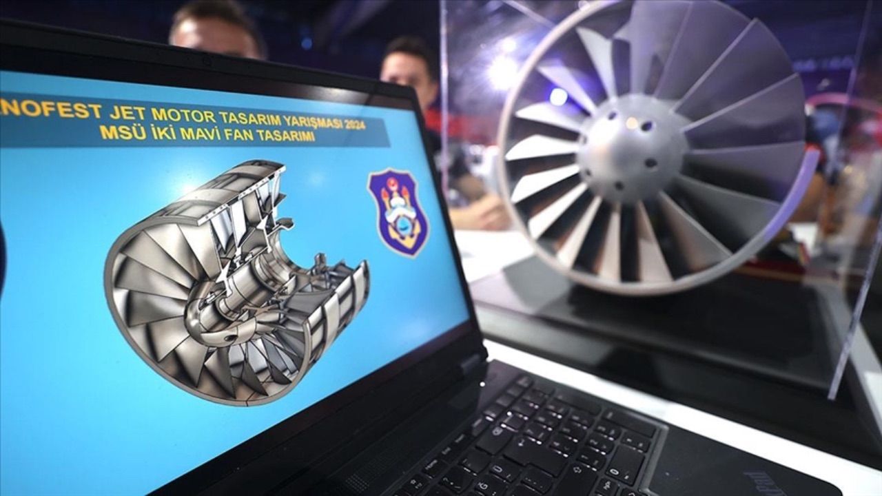 Askeri turbo fan modülü, TEKNOFEST&#039;e damga vurdu! 7 öğrenci geliştirdi