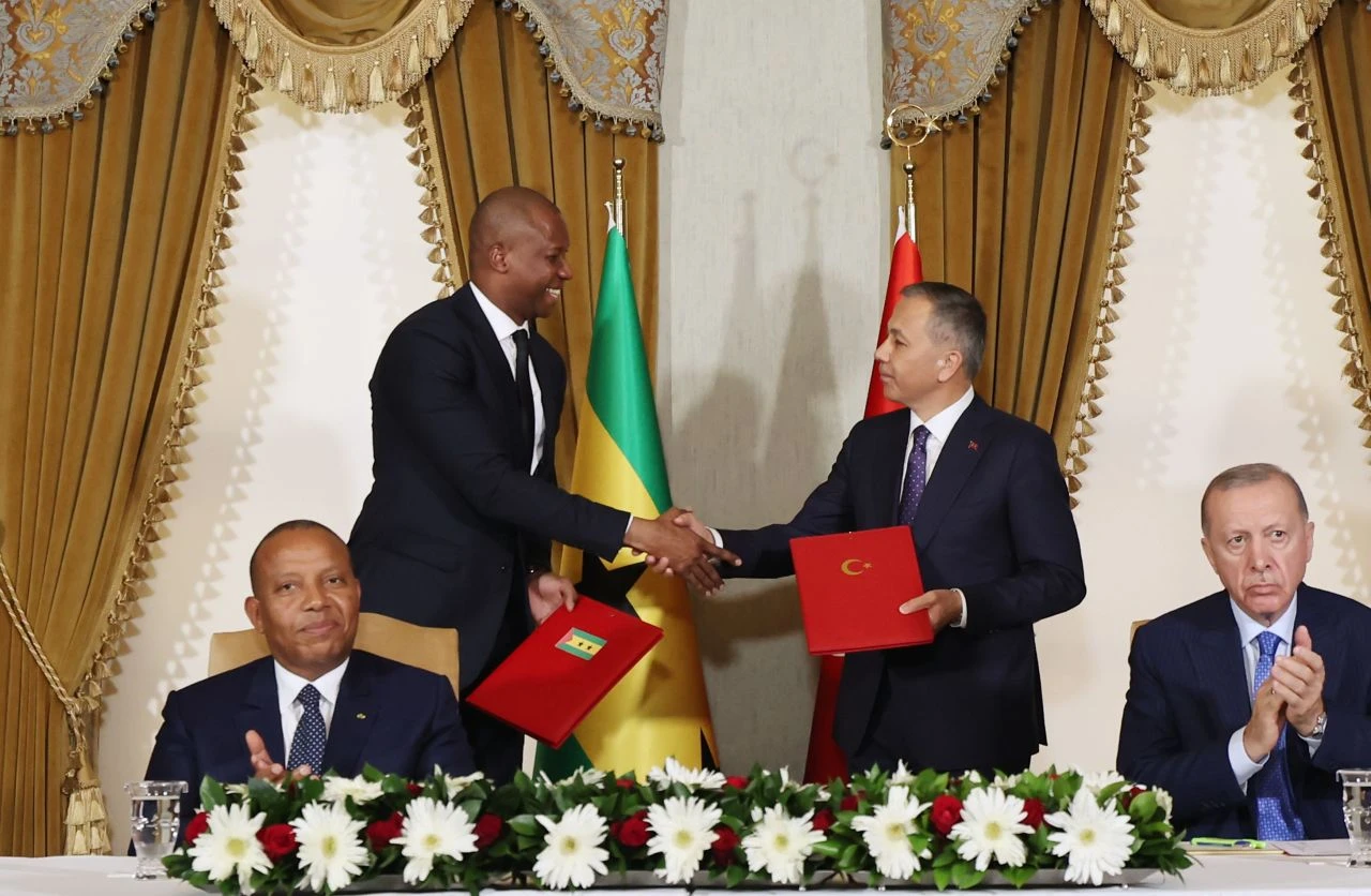 Cumhurbaşkanı Erdoğan Sao Tome ve Principe Başbakanı Trovoada'yla görüştü