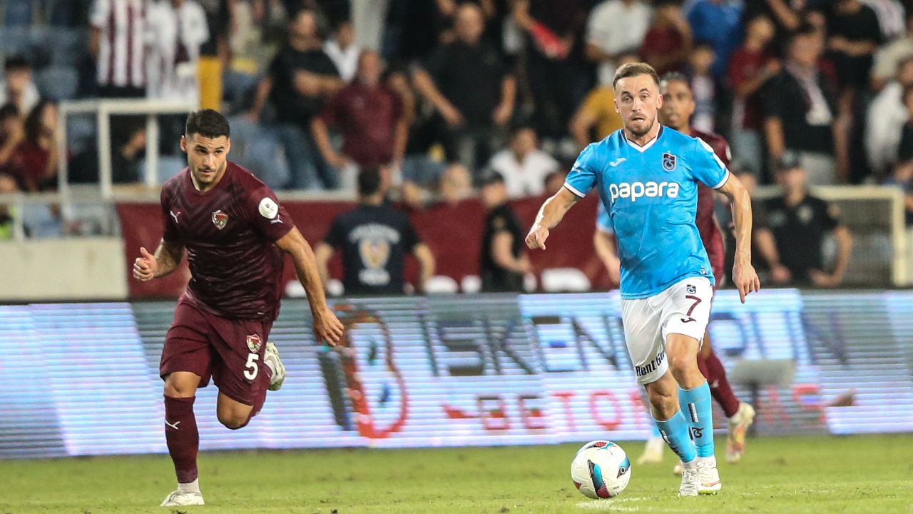 Trabzonspor, Hatayspor deplasmanında 1-1 berabere kaldı!