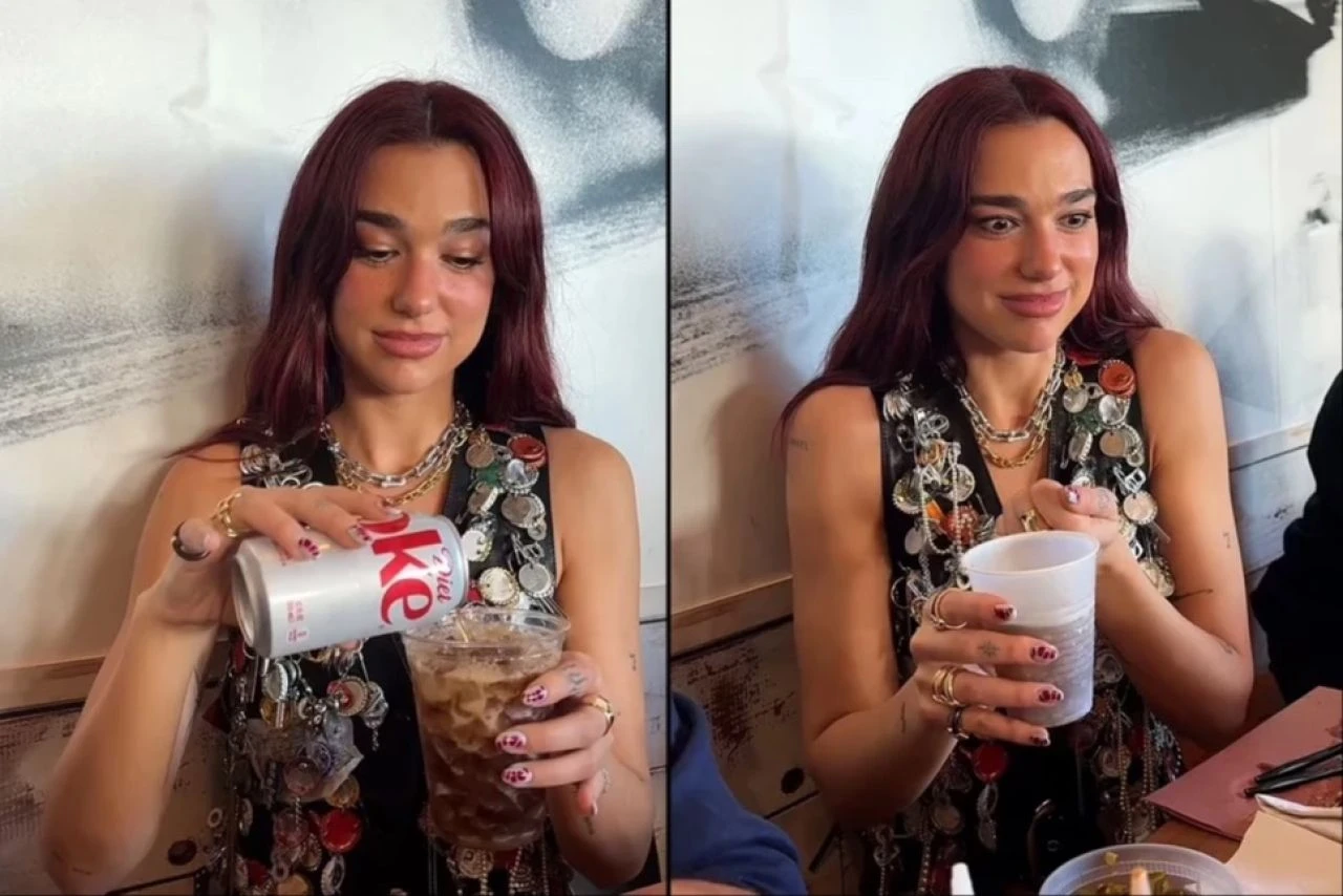 Dua Lipa'dan yeni içecek tarifi: Kola ve turşu suyu! Midesi kaldıran denesin