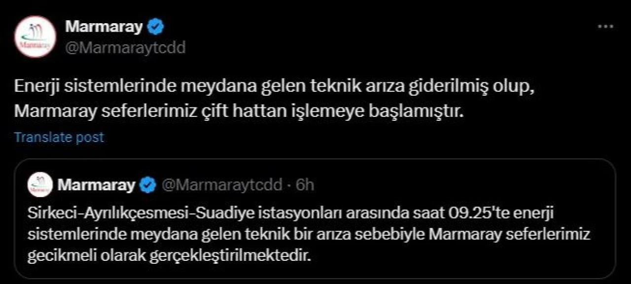 Marmaray'da arıza mı var? Seferlerde aksama yaşandı - 2. Resim
