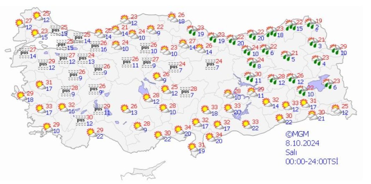 Meteoroloji uyardı: Bir gecede yine hava durumu değişti! Yeni hafta haritaları yayımlandı - 3. Resim