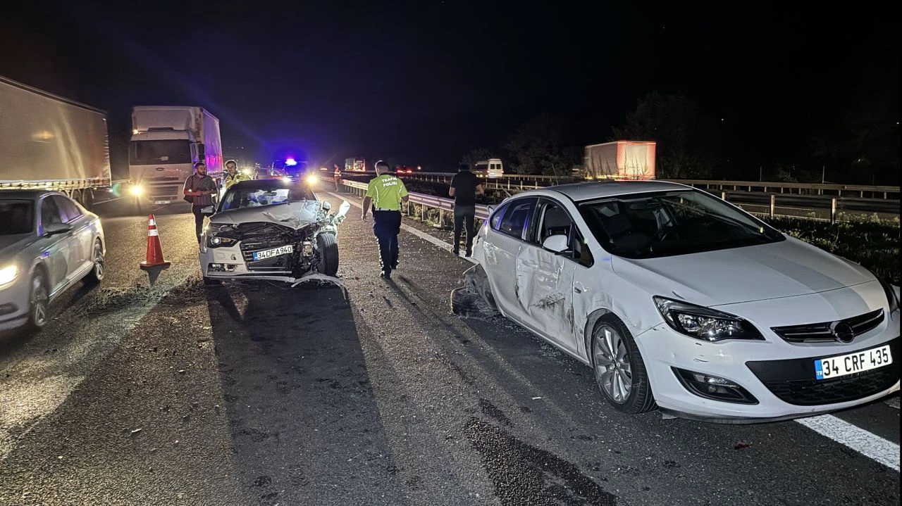 İstanbul yolunda zincirleme kaza: İki şerit trafiğe kapandı