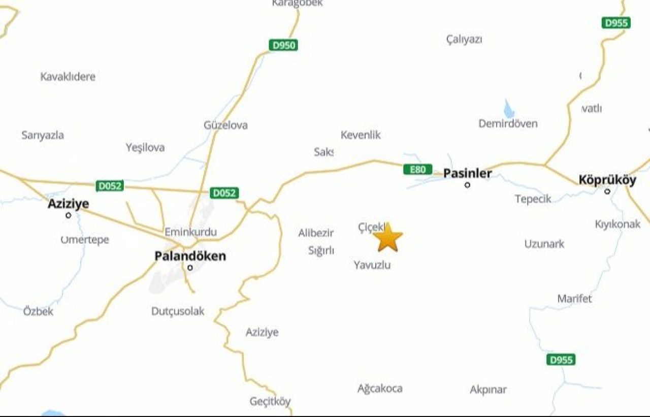 Son Dakika | Erzurum'da deprem oldu! AFAD'dan açıklama geldi - 1. Resim