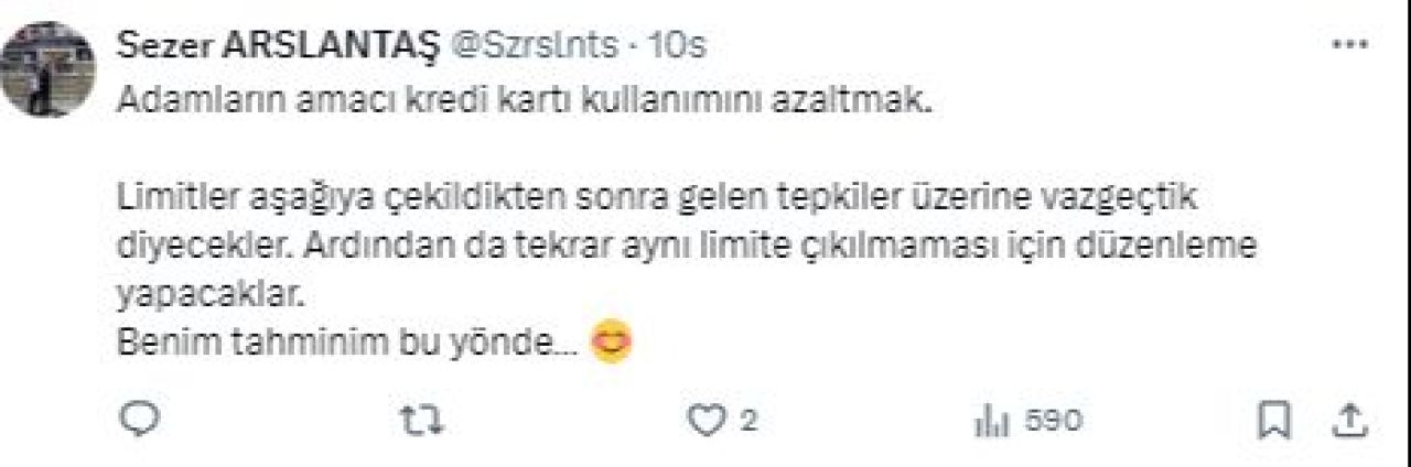 Kredi kartı limiti 100 bin TL olan vatandaşlar harekete geçti! Limiti 99.900 liraya çektiler - 10. Resim