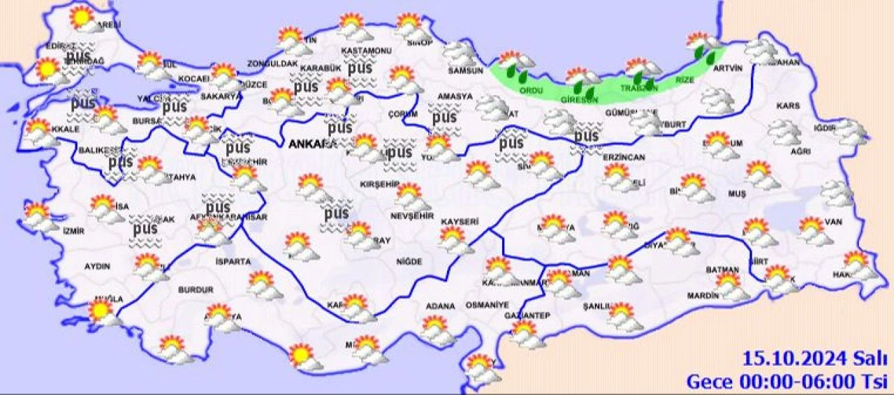 Meteoroloji'den sağanak yağış uyarısı! Sisli ve puslu hava ülkeyi saracak  - 3. Resim