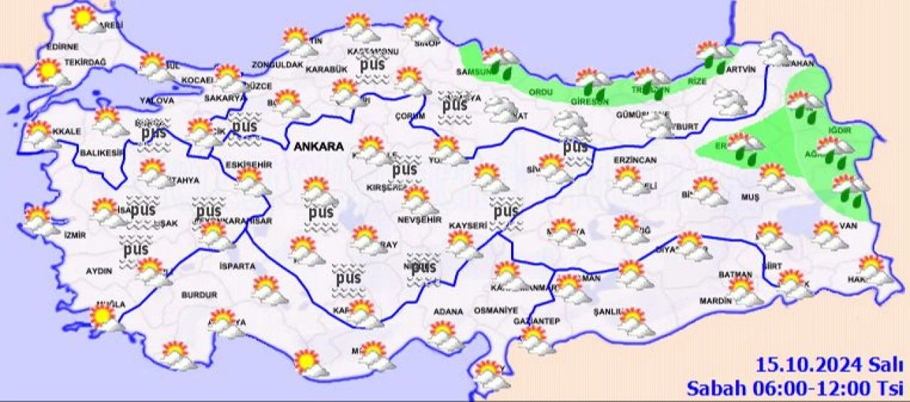 Meteoroloji'den sağanak yağış uyarısı! Sisli ve puslu hava ülkeyi saracak  - 5. Resim