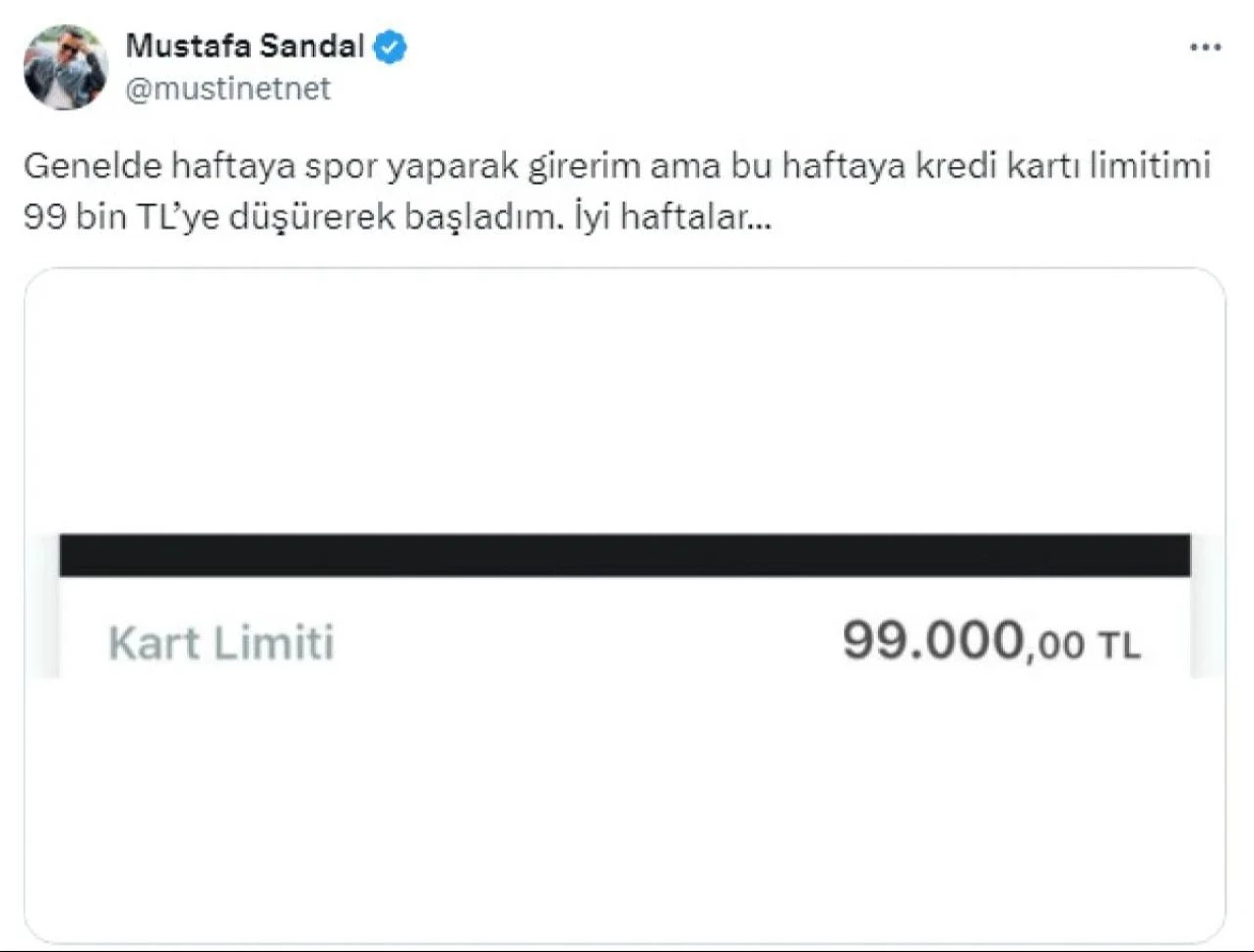 Mustafa Sandal savunma sanayii payına tepki göstererek kredi kartı limitini düşürdü - 2. Resim